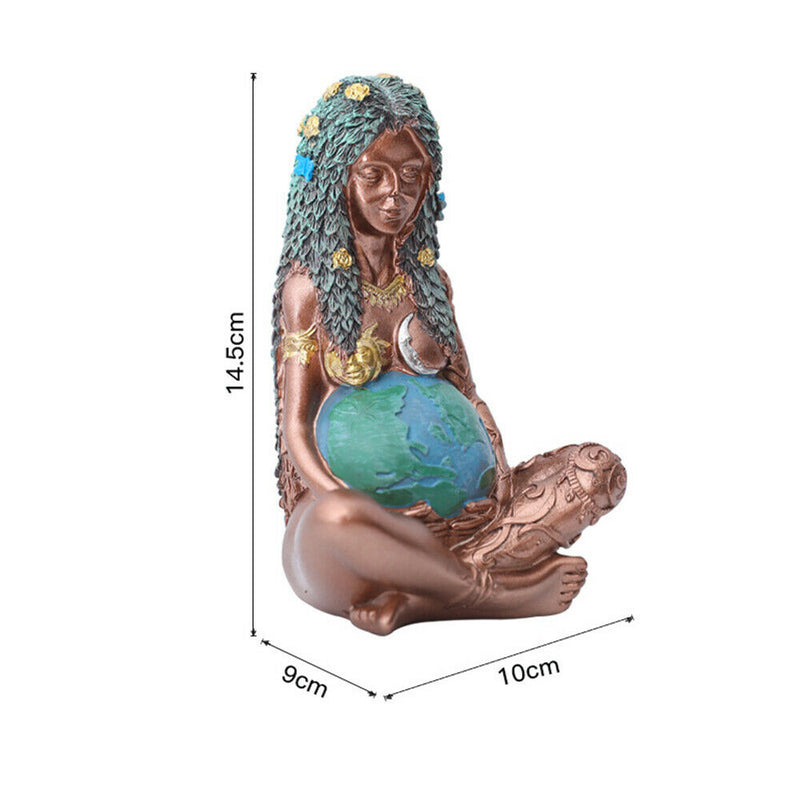 Mother Earth Goddess Art Statue Figurine Garden Ornament_5