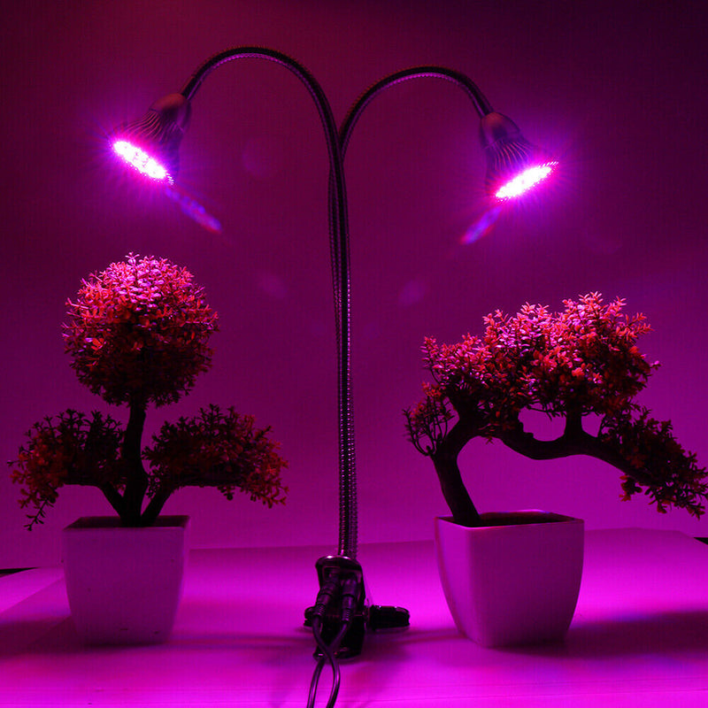 60W Full Spectrum Dual Head Flexible LED Plant Grow Light_5