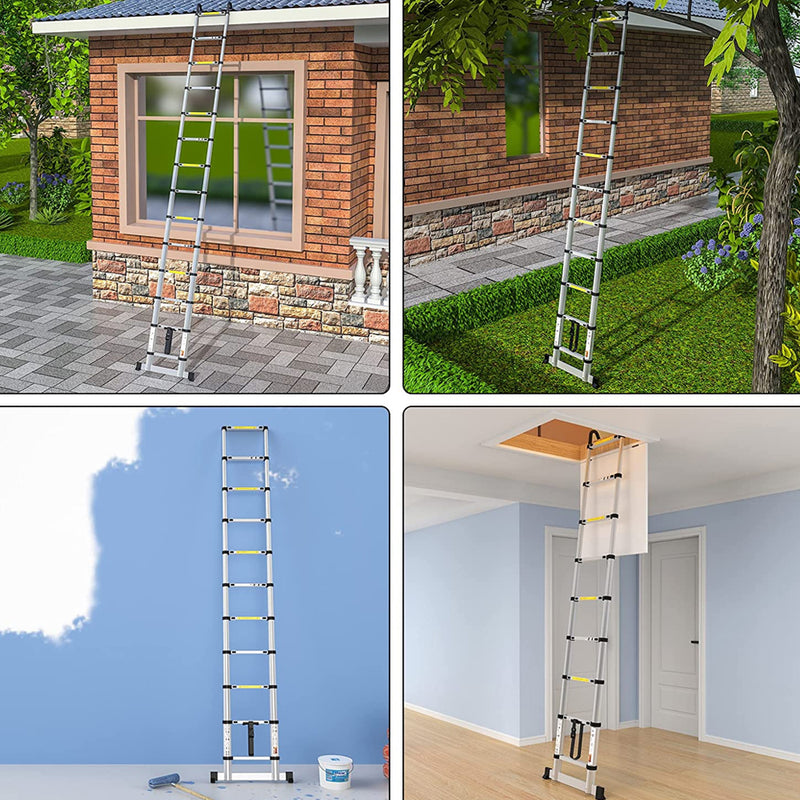 Portable Telescopic Roof Top Tent Ladder with Safety Hooks_8