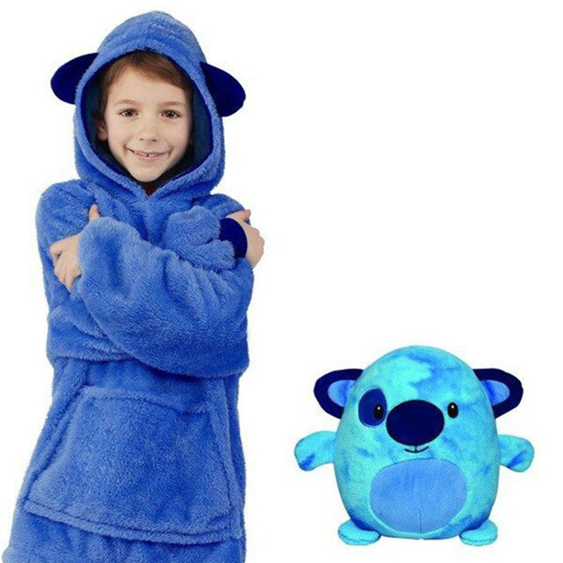 Soft Warm and Comfortable Hooded Blanket Kid’s Plush Hoodie_15