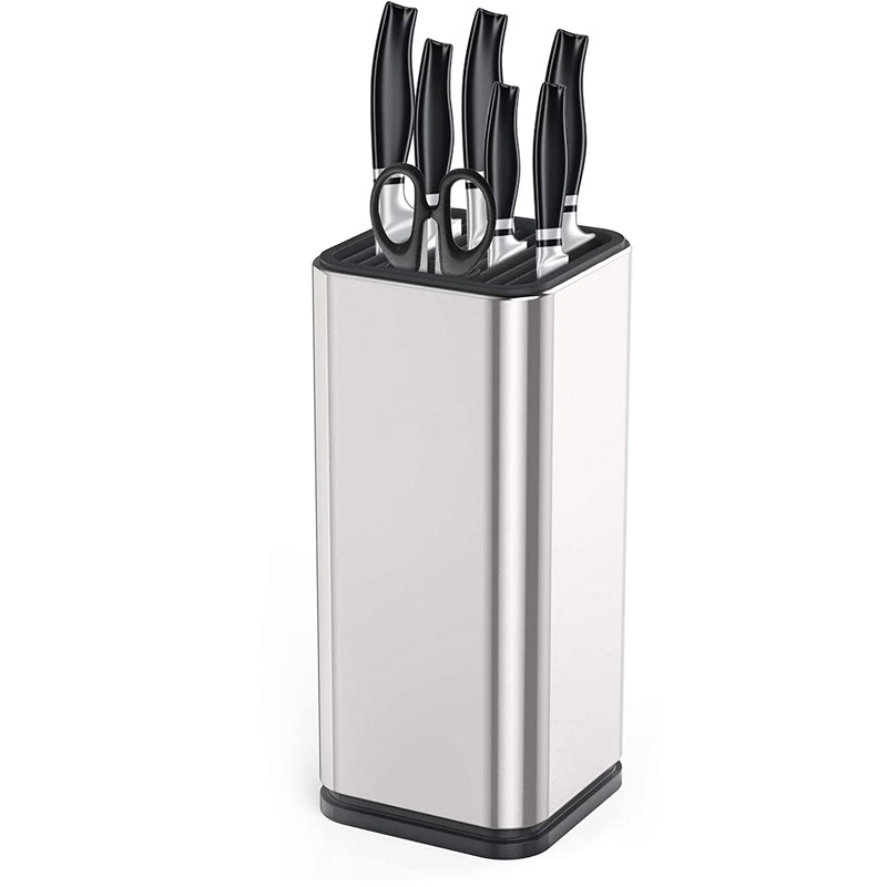 Universal Knife Block Kitchen Stainless Steel Knives Storage Stand_1
