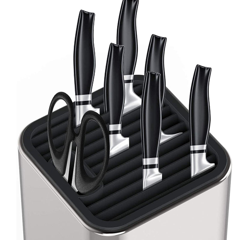 Universal Knife Block Kitchen Stainless Steel Knives Storage Stand_3