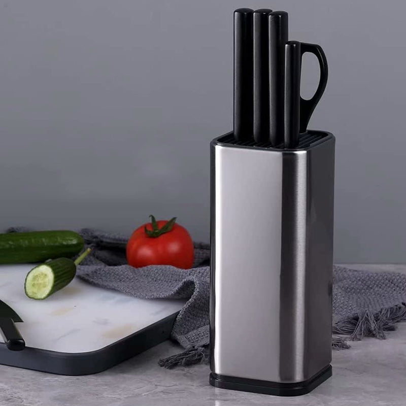 Universal Knife Block Kitchen Stainless Steel Knives Storage Stand_6