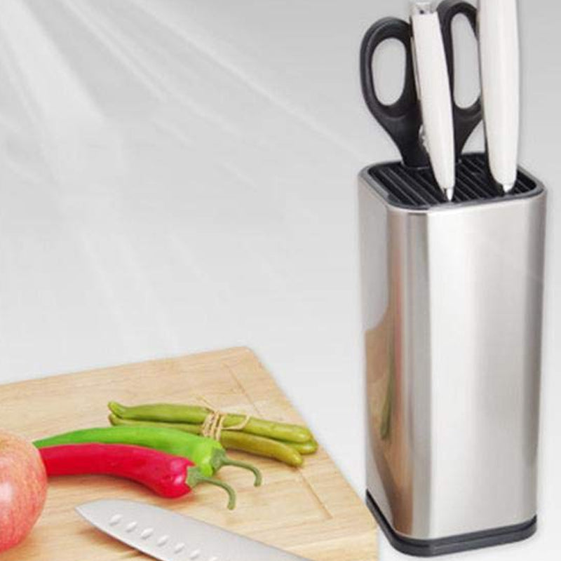 Universal Knife Block Kitchen Stainless Steel Knives Storage Stand_9
