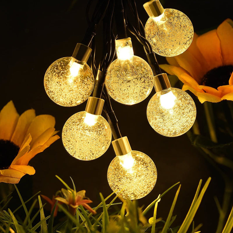 50/100/200 LED Globe String Lights Outdoor Fairy Lights- Solar Powered_9