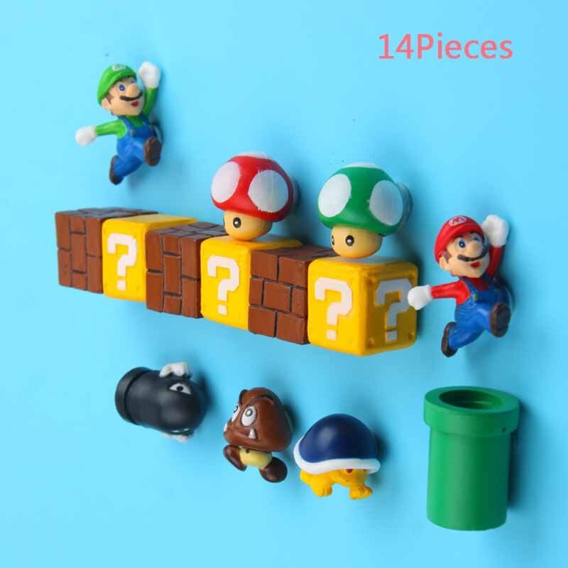 3D Super Mario Resin Fridge Magnets - Homefaire