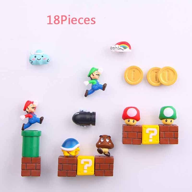 3D Super Mario Resin Fridge Magnets - Homefaire