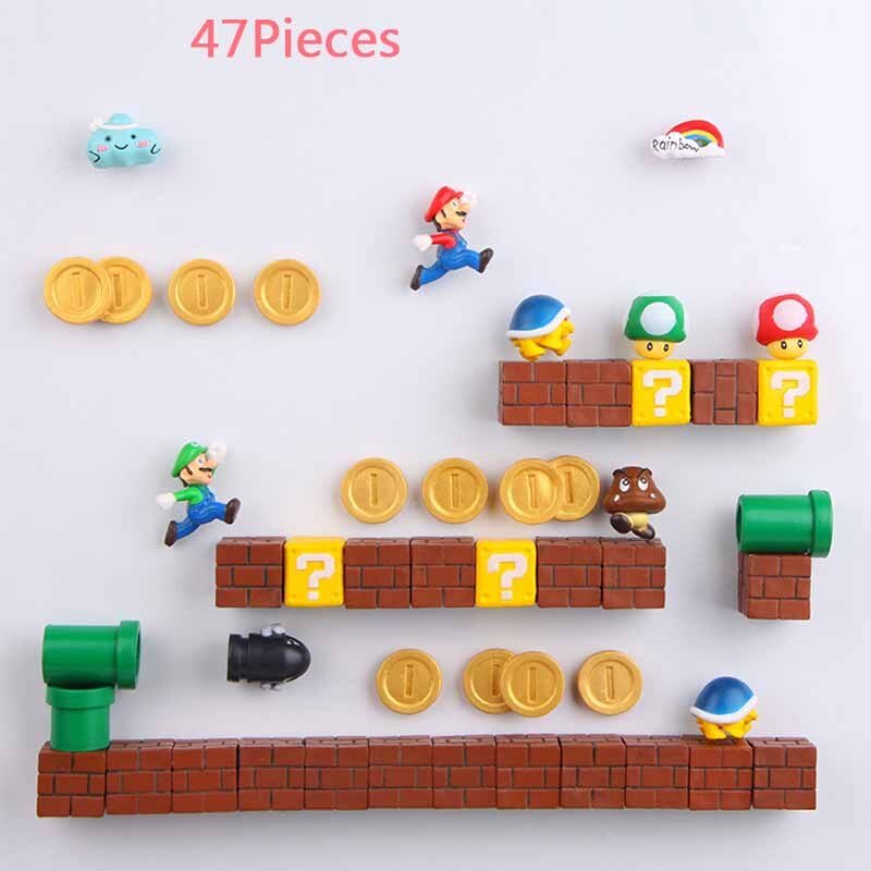 3D Super Mario Resin Fridge Magnets - Homefaire