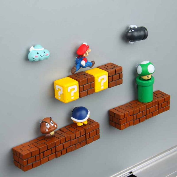 3D Super Mario Resin Fridge Magnets - Homefaire