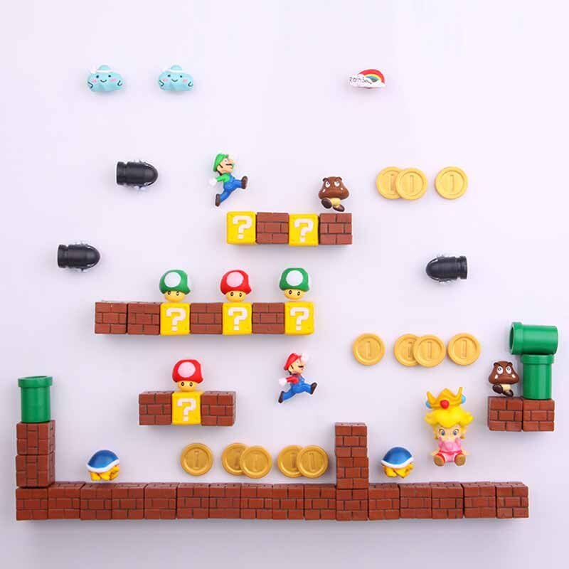 3D Super Mario Resin Fridge Magnets - Homefaire