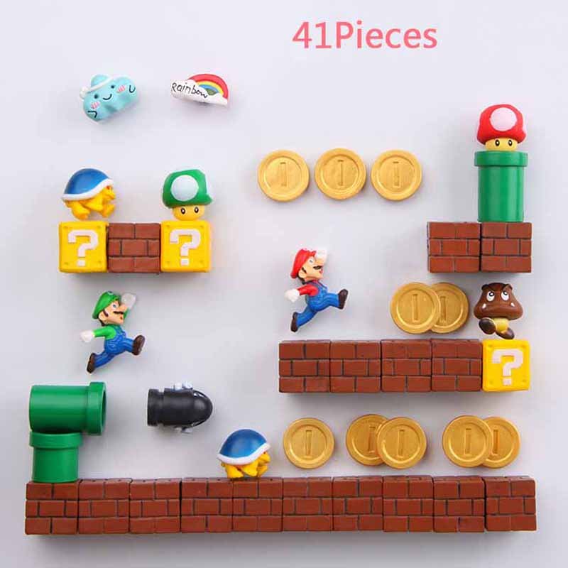 3D Super Mario Resin Fridge Magnets - Homefaire