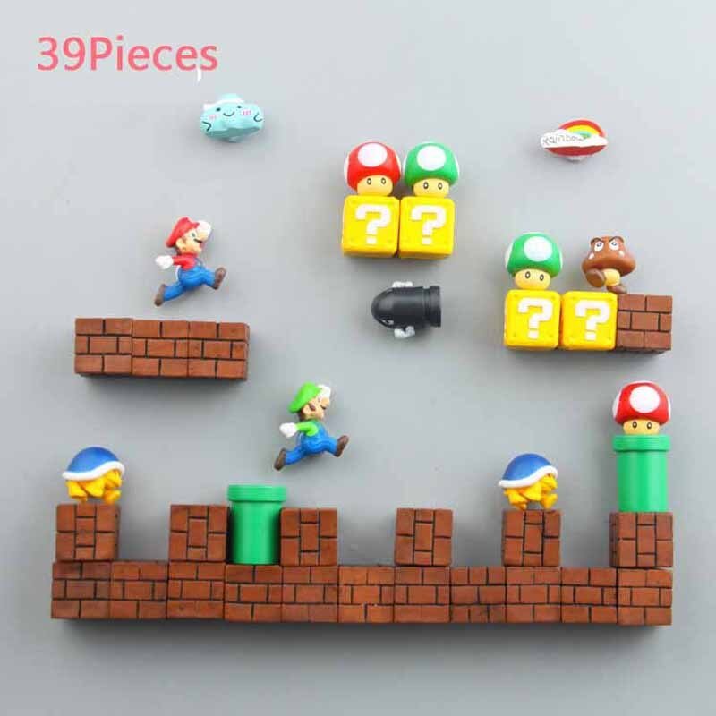 3D Super Mario Resin Fridge Magnets - Homefaire