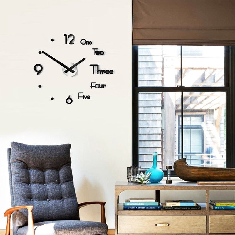 3D Wall Clock Stickers - Homefaire