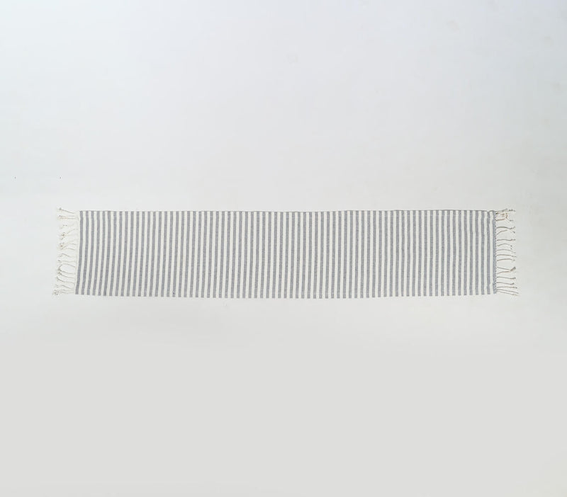 Minimal Striped Cotton Table Runner