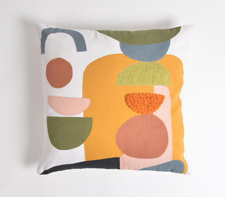 Embroidered Patchwork Cushion cover