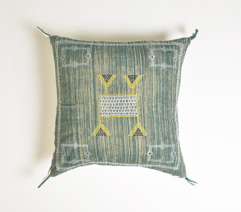 Abstract Embroidered Cushion cover