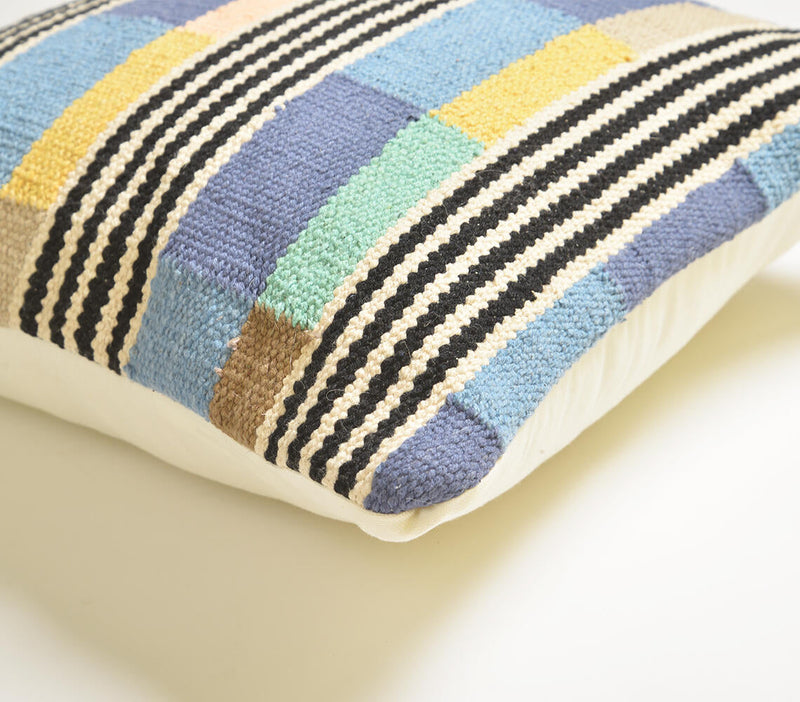 Abstract Block Striped Cushion cover