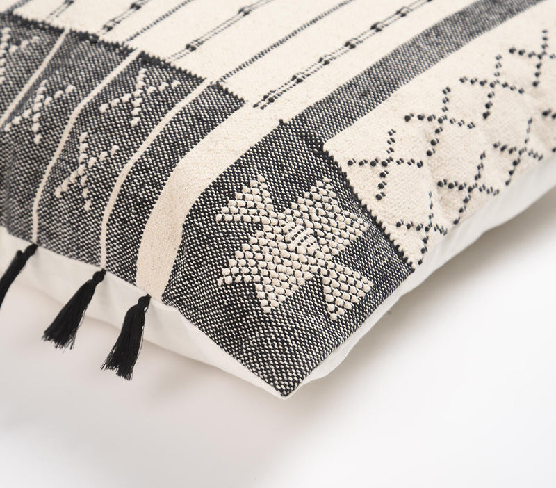 Handloom Woven Cotton Cushion Cover