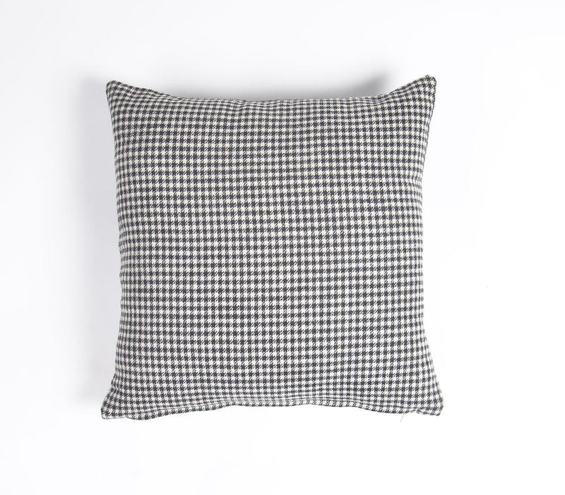 Monochrome Woolen Blend Cushion Cover