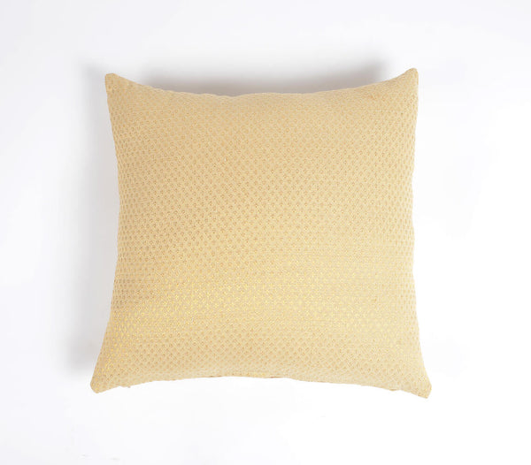 Embroidered Pastel Cotton Cushion Cover