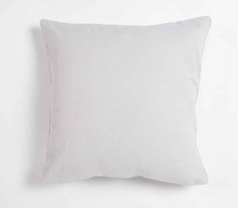 Solid Woven Cotton Cushion cover