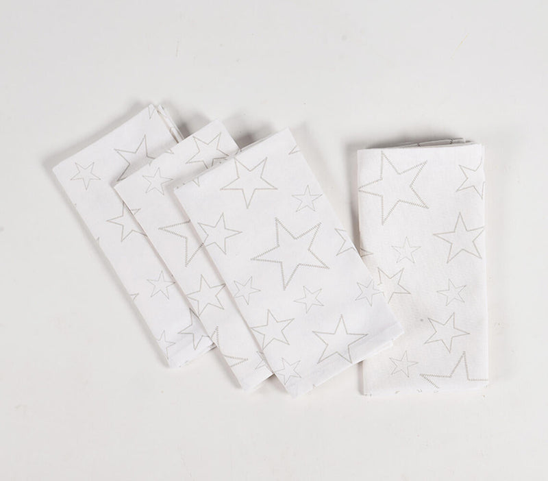 Handwoven Star Printed Napkins (set of 4)