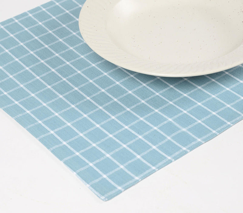 Checkered Sky Cotton Placemats (set of 4)