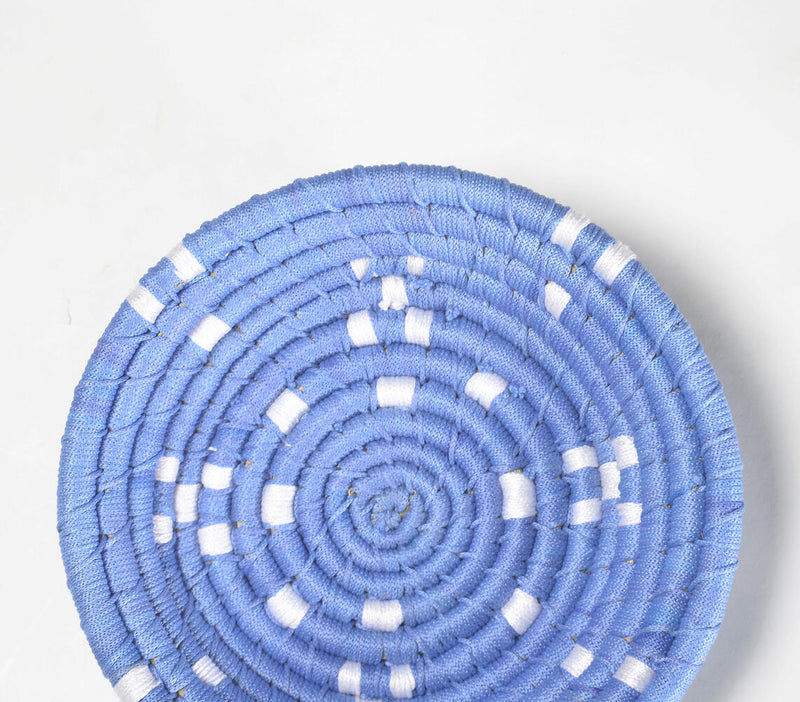 Handwoven Periwinkle Wall Plate