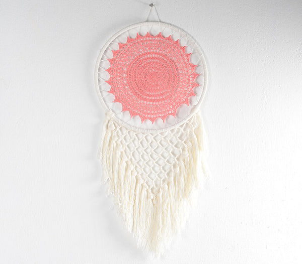 Crochet Mandala Tasseled Dreamcatcher