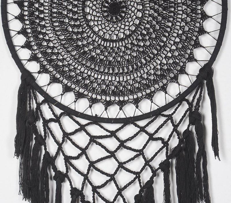 Noir Crochet Dreamcatcher