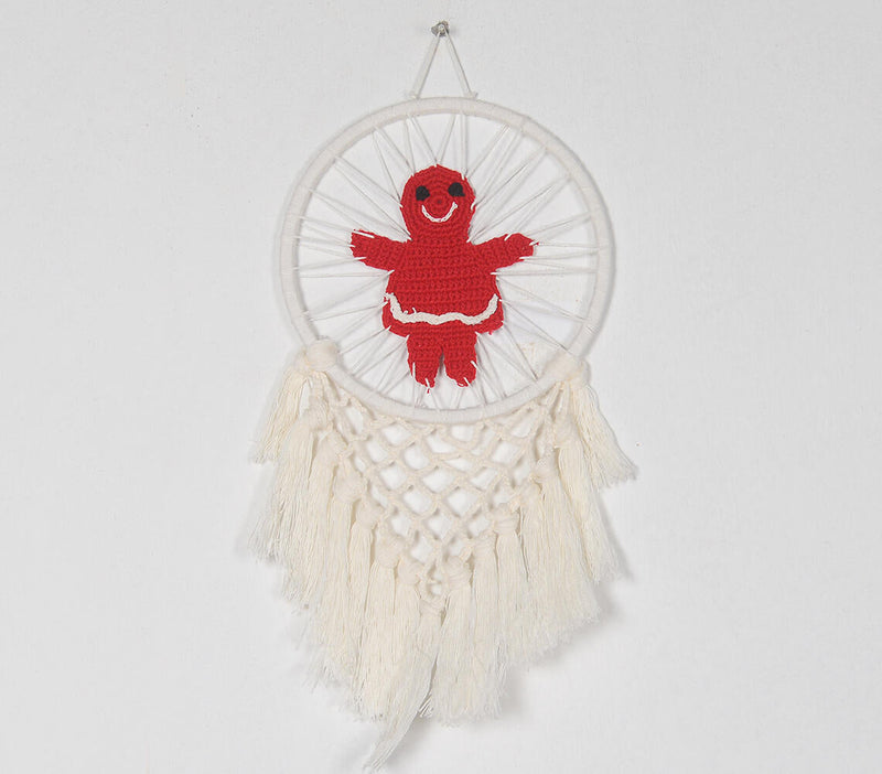 Crochet Gingerbread Girl Dreamcatcher