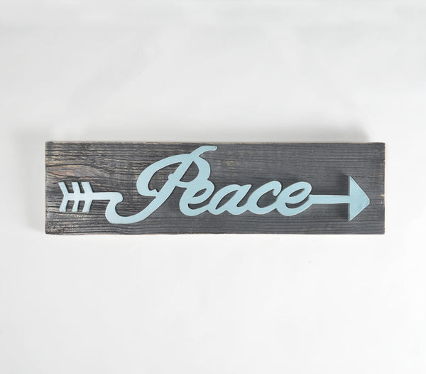 Peace' Wooden Wall Décor Panel