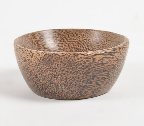 Natural Textured & Turned Palm Wood Bowl