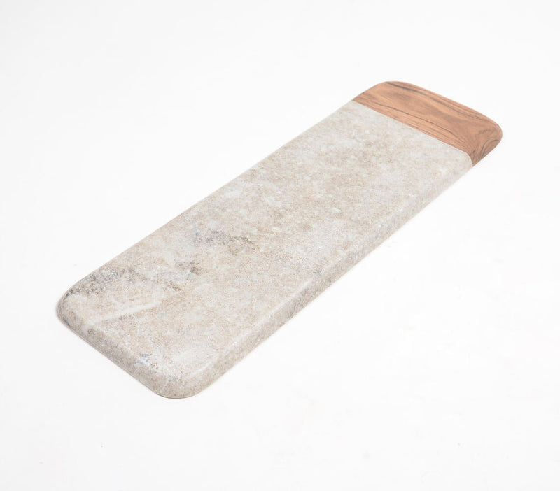 Classic Stone & Wood Narrow Chopping Board