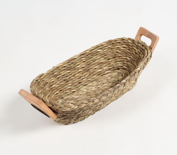 Handwoven Sabai Grass Earthy Bread Basket