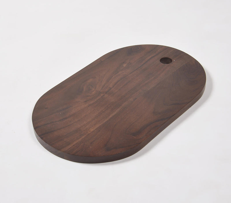 Handmade Oblong Acacia Wood Serving Board