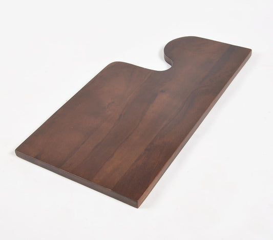 Dark Polished Acacia Wood Snack Board