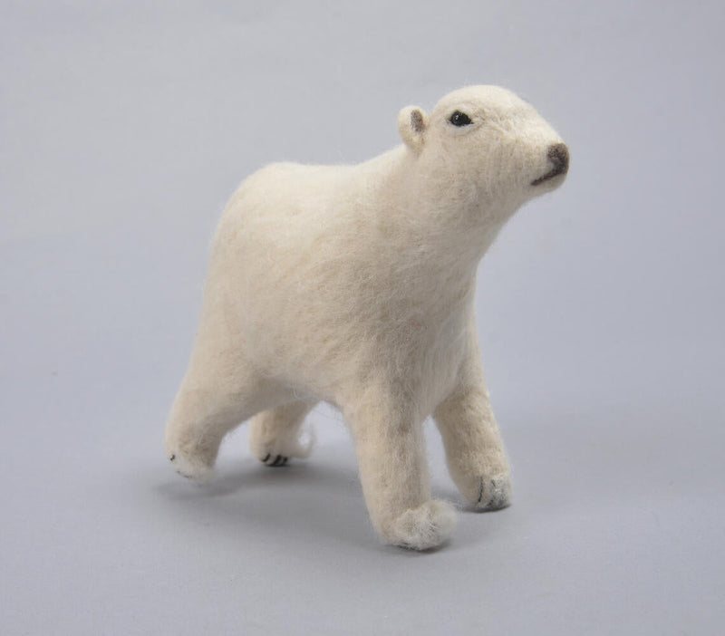 Handmade Felt Cotton Polar Bear Toy