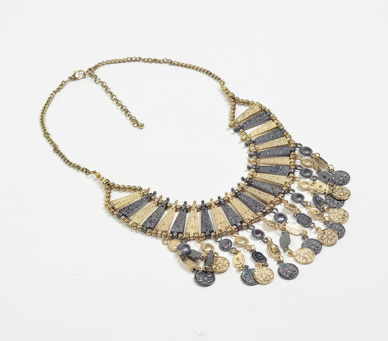 Gold-toned Statement Iron Necklace