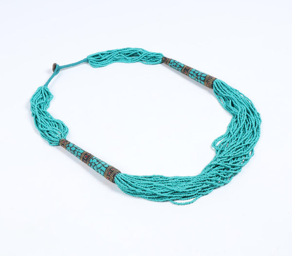 Beaded Turquoise Layered Necklace