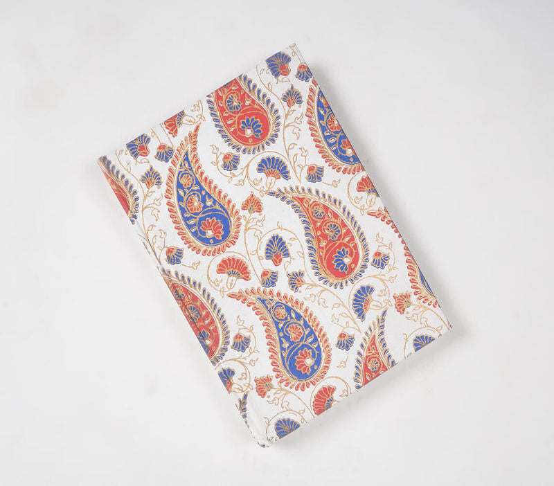 Paisley Printed Handmade Paper Diary