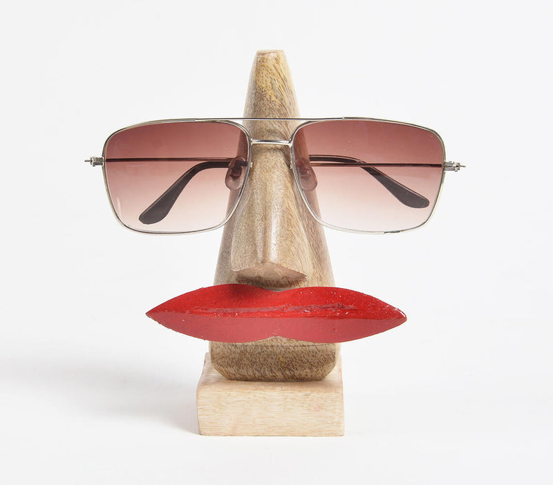Bold Lips Wooden Spectacle Holder