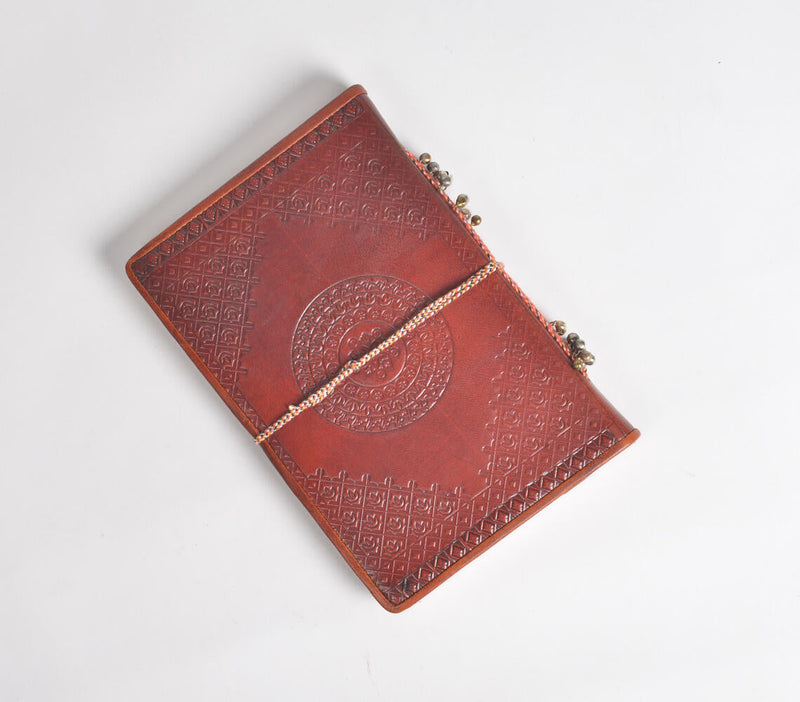 Embossed & Accented Leather Diary