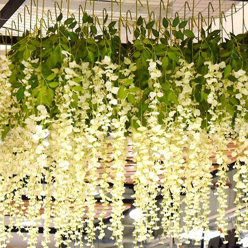 Artificial Hanging Silk Garland Vine Flowers Garden Decoration - Homefaire