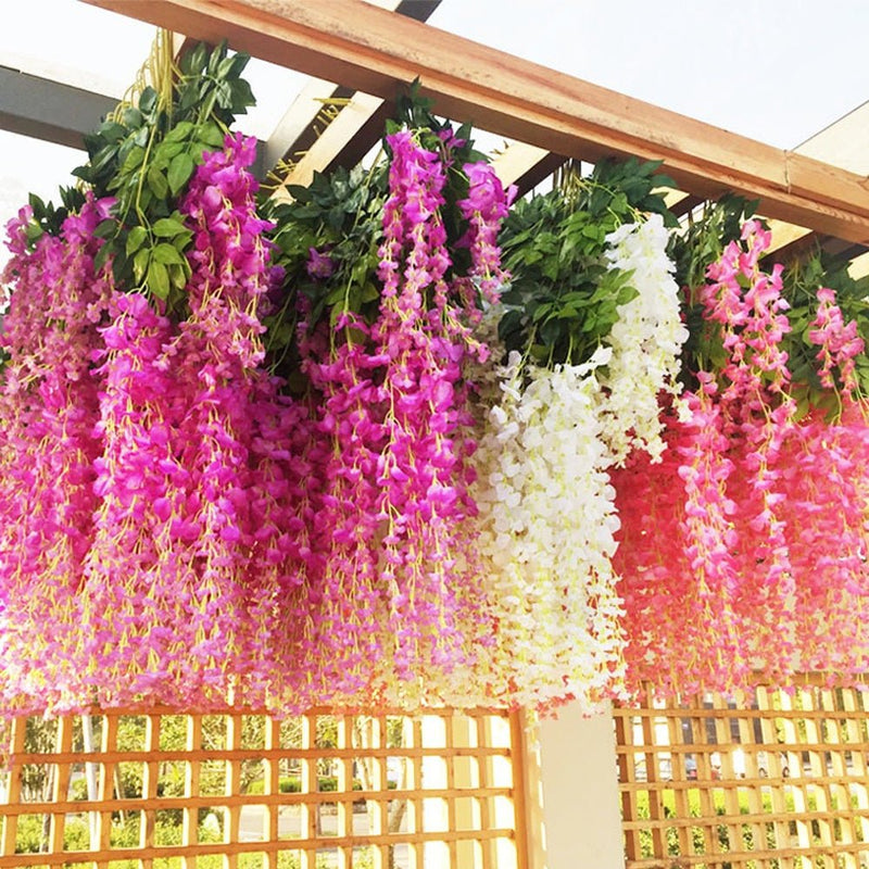 Artificial Hanging Silk Garland Vine Flowers Garden Decoration - Homefaire