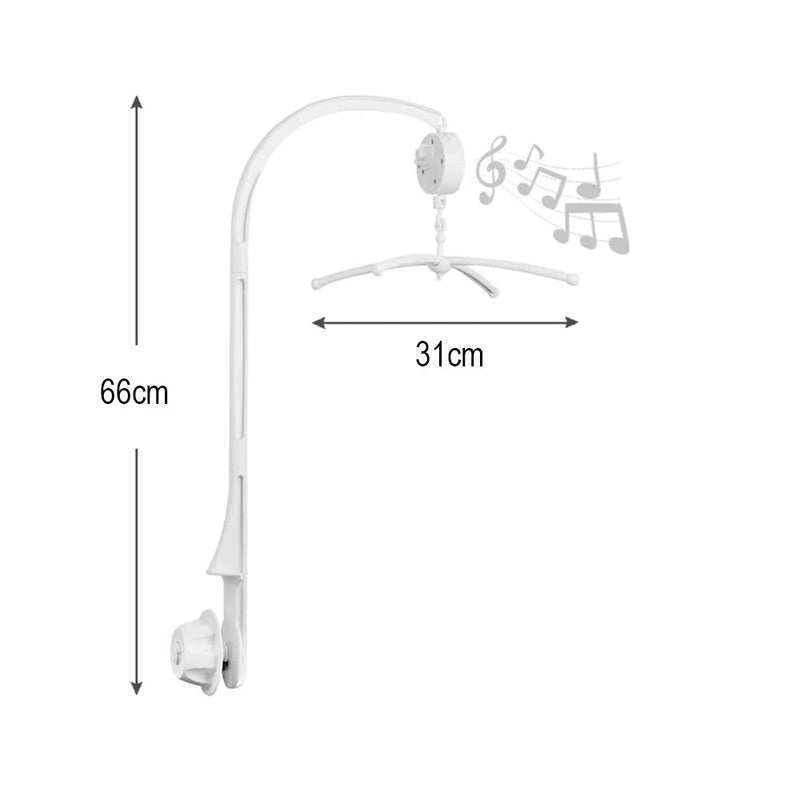 Battery Operated Winding Baby Lullaby Player and Rotating Mobile - Homefaire