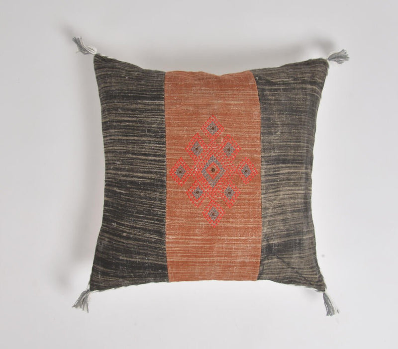 Colorblock Embroidered Cushion cover - Homefaire