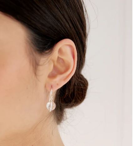 Crystal Quartz Gem Earrings - Homefaire