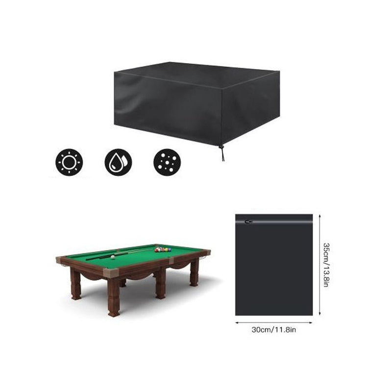 Drawstring Fitted Waterproof Dustproof Billiard Pool Table Cover - Homefaire