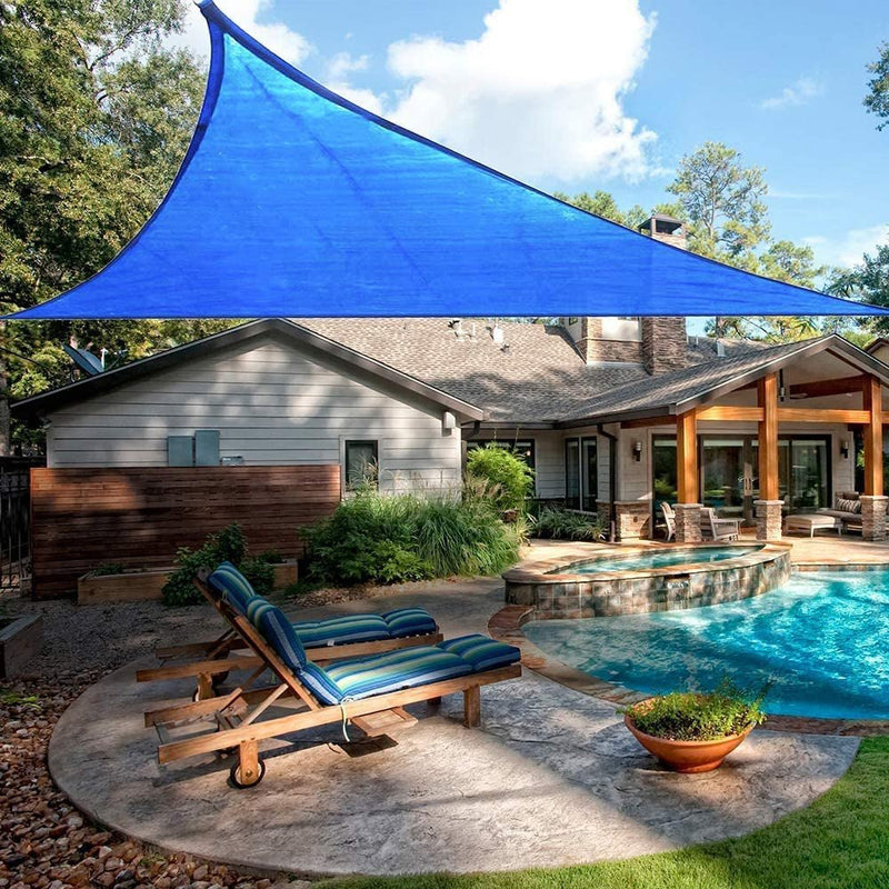 Equilateral Triangle Sun Shade Sail Outdoor Pool Canopy - Homefaire